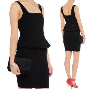 Alice and Olivia black peplum dress